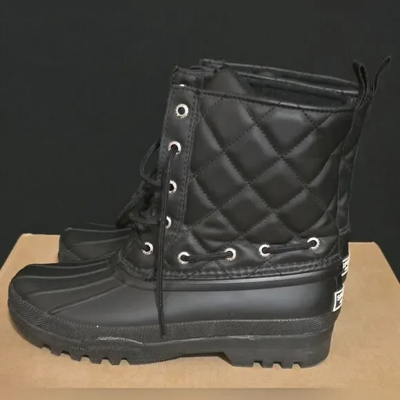 Sperry Ladies Duck Boots Women’s Size 6 Black Quilted Warm Waterproof - Picture 6 of 13